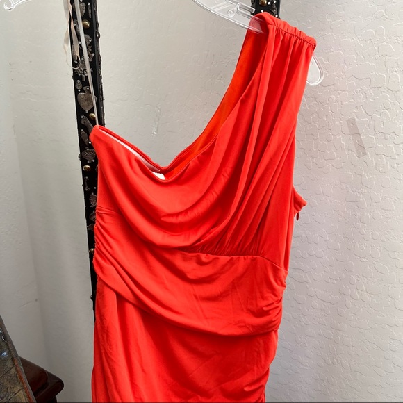Boston Proper One Shoulder Ruched Dress - Picture 2 of 7